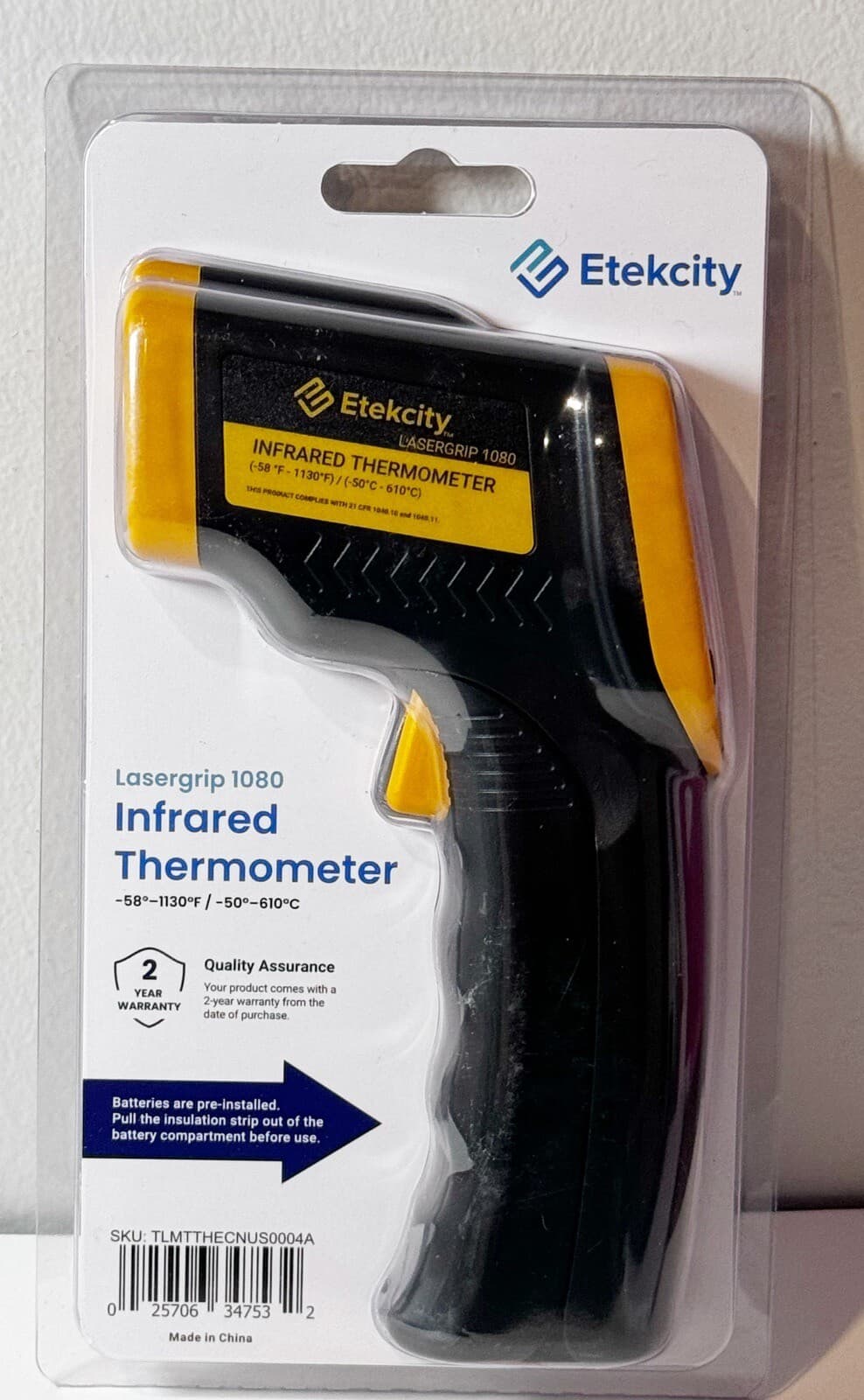 Etekcity Lasergrip 1080 Non-Contact Digital Laser Infrared Thermometer 5