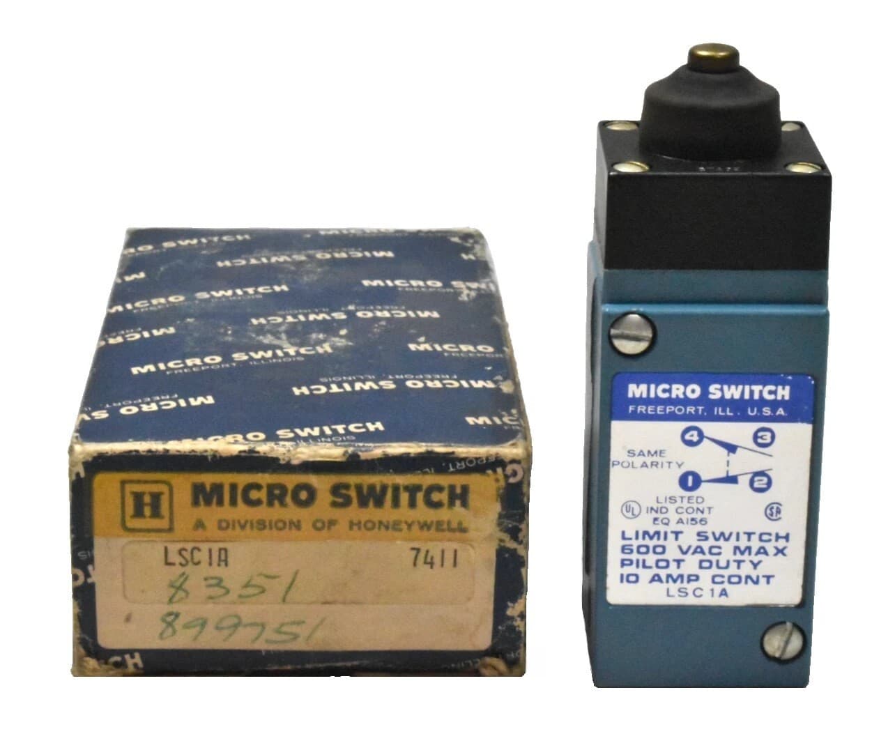 Honeywell Micro Switch LSC1A Plunger Limit Switch NOS