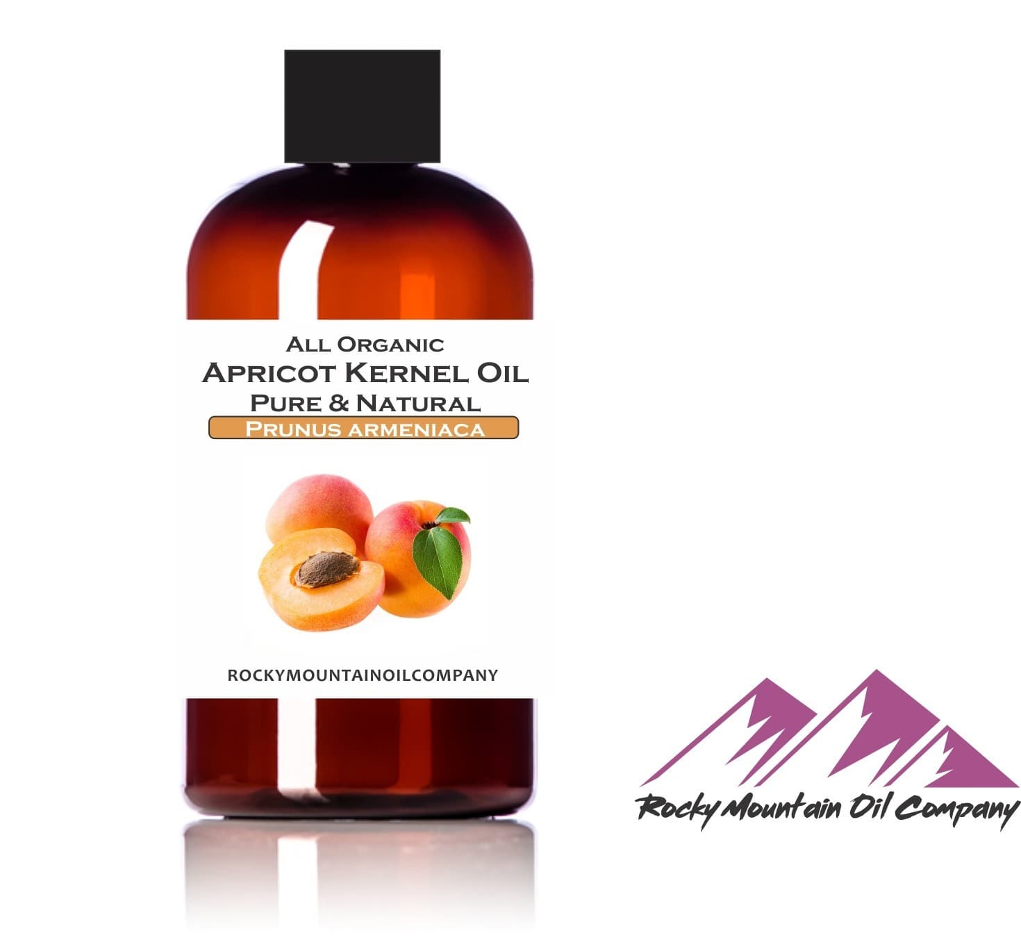 ORGANIC APRICOT KERNEL OIL UNREFINED COLD PRESSED  2 4 8 16 oz GLASS BOTTLE OPT.