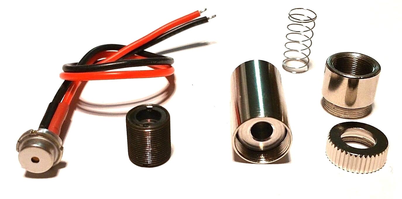 BRAND NEW 7W NUBM44 450nm LASER DIODE in Module w/ 3 Element Lens & Leads 2