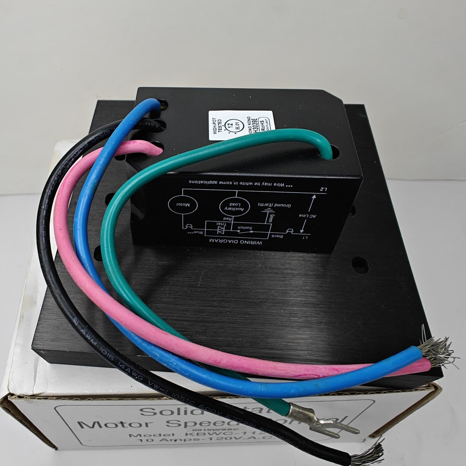New KB Electronics KBWC-112LK Solid State Motor Speed Control - Missing Knob 4
