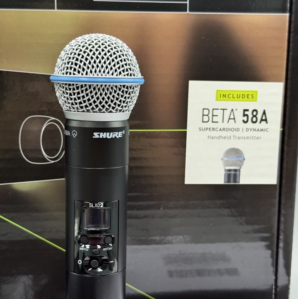 New SLXD4/Beta58A Handheld Wireless Vocal System w/ BETA58 Microphones Express 6