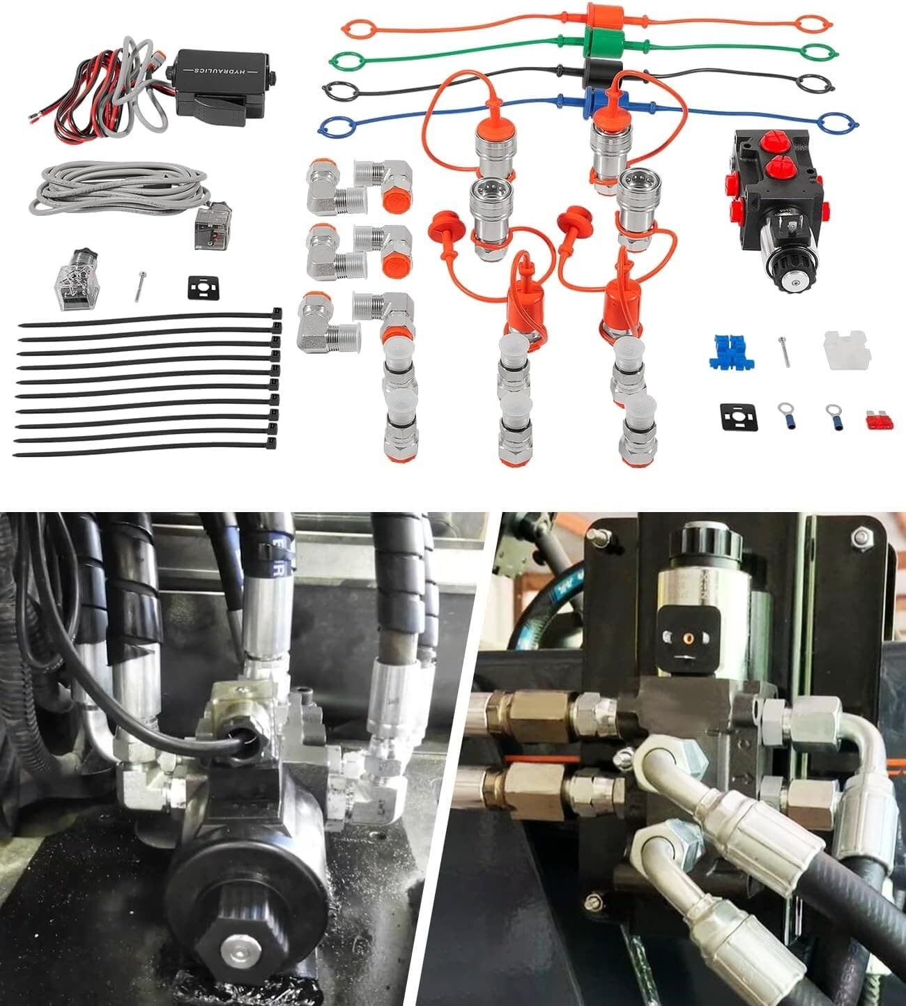 Hydraulic Multiplier Selector Diverter Valve With Rocker Switch DV5008RAG 13 GPM 2