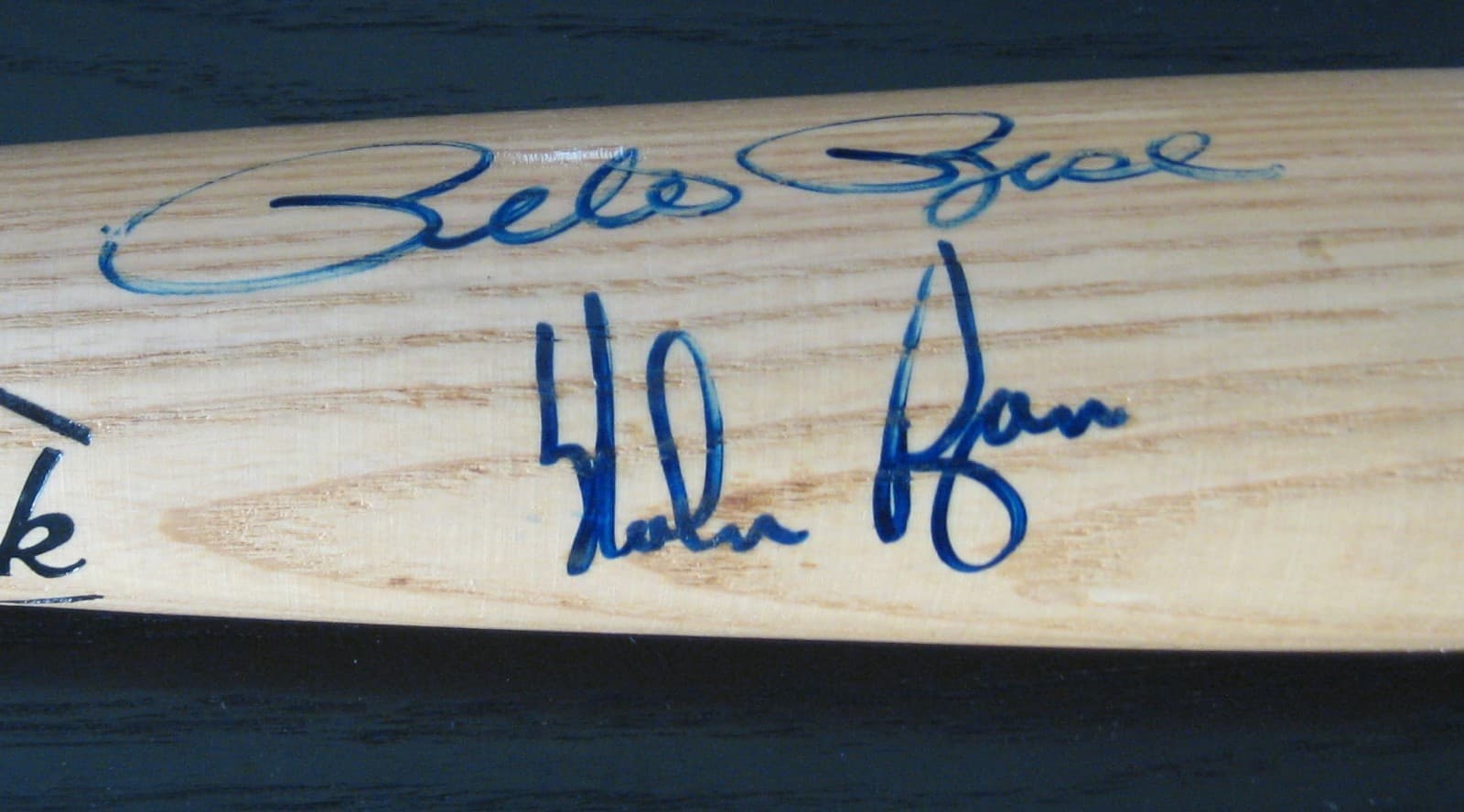 3 Kings of Baseball Signed Autographed Bat w Hank Aaron Nolan Ryan Pete Rose JSA 4
