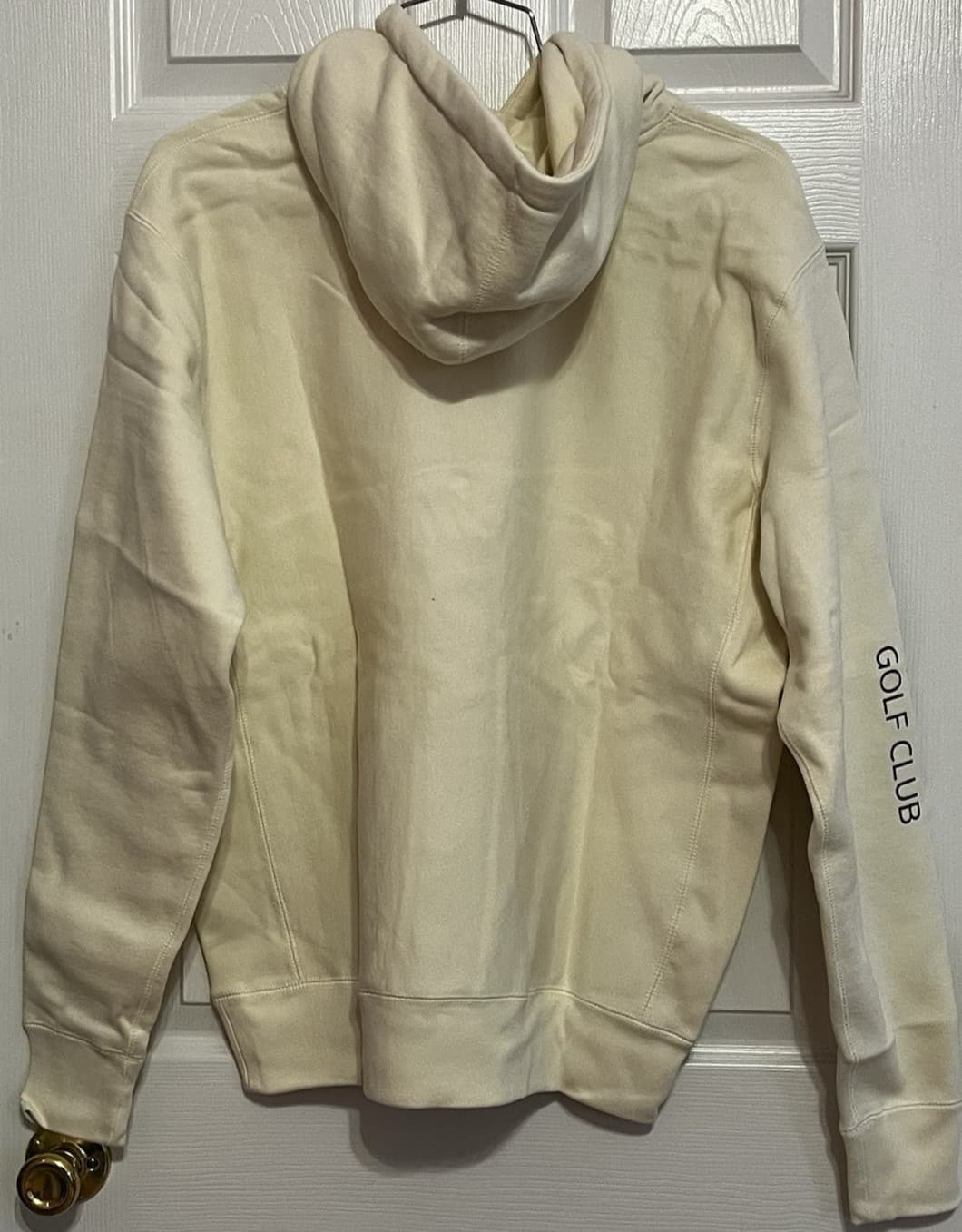 Greyson Men's Heavyweight Golf Hoodie Sweatshirt, Medium, Cream, New with Tags 4