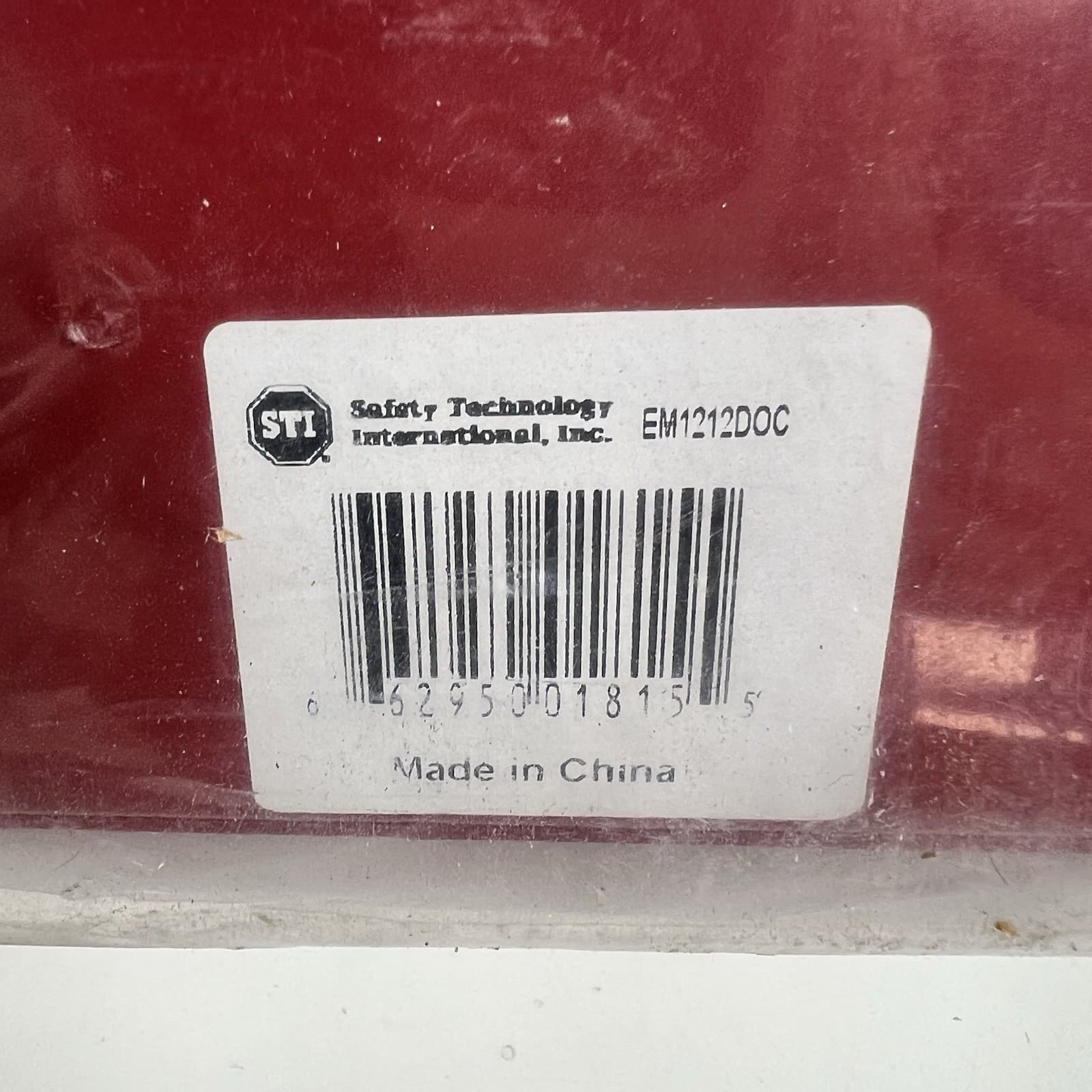 STI EM1212DOC Red Metal System Record Documents Box NEW 12” x 12” x 4” 4