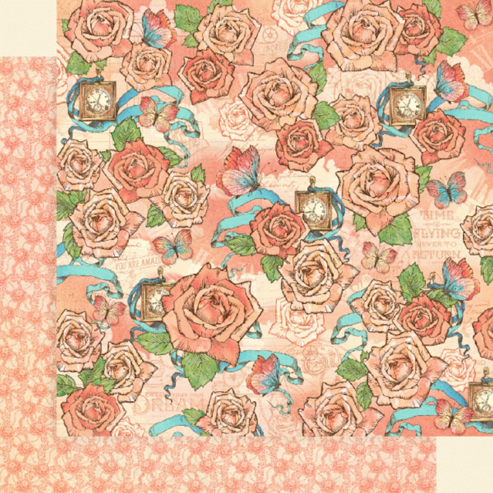 Graphic45 IMAGINE 8-PACK 12x12 DOUBLE-SIDED PRINTED CARDSTOCKS 5