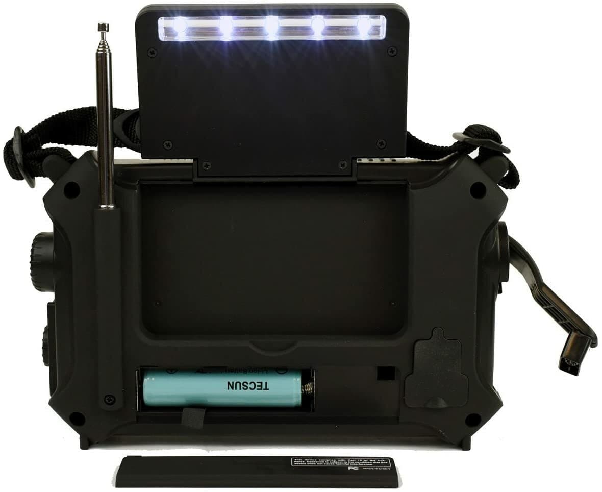 Kaito KA500L Emergency AM/FM/SW NOAA Weather Alert Radio with Flashlight Black 3