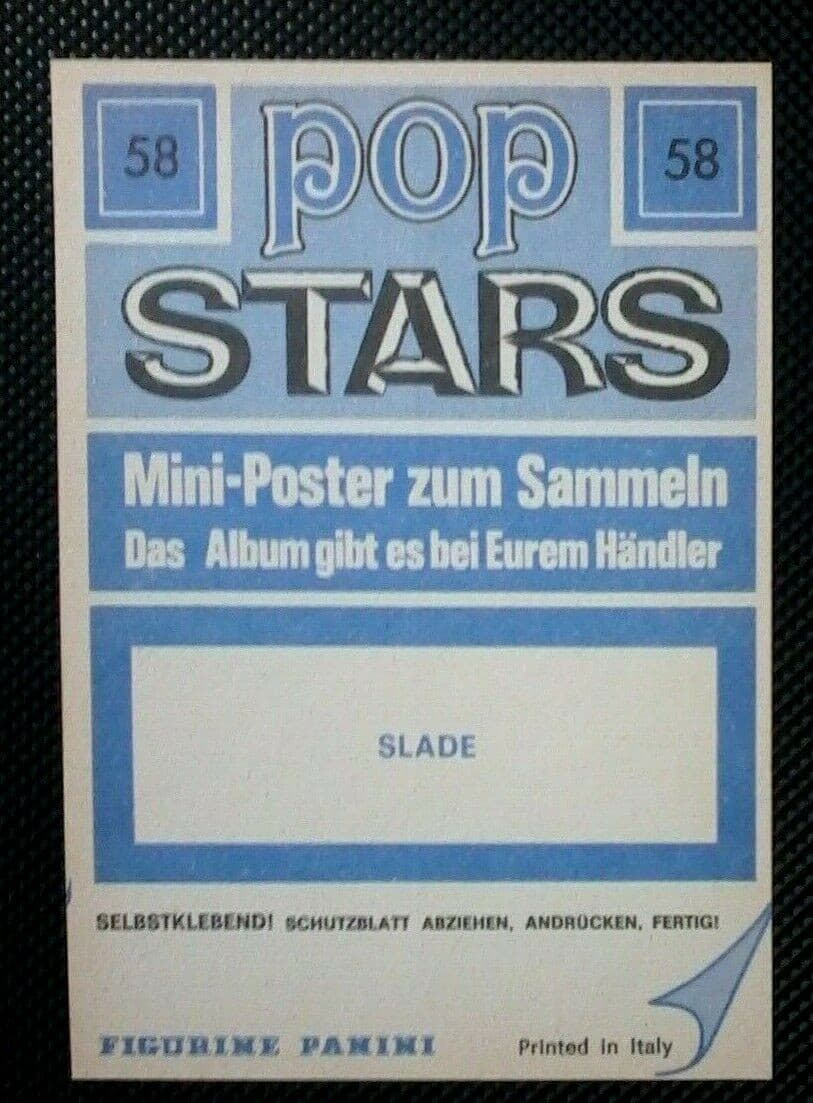 SLADE 1975 PANINI STICKER NODDY HOLDER DAVE HILL GLAM ROCK '70'S BAND NEAR MINT 2