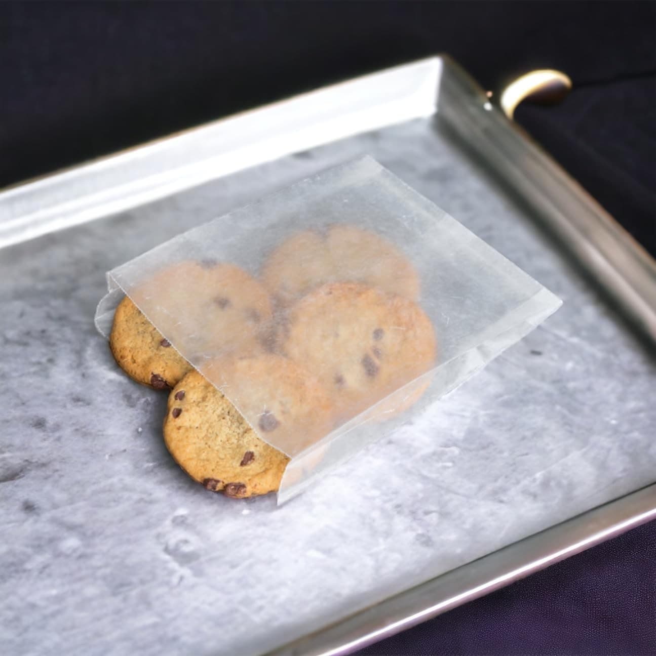 The Baker Celebrations 100 Pack White Wet Waxed Sandwich Bags One Size,  3