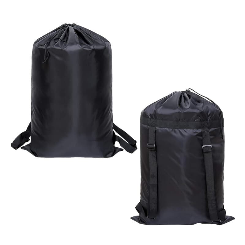 Backpack Laundry Bag with Shoulder Straps with Drawstring Closure for Travel