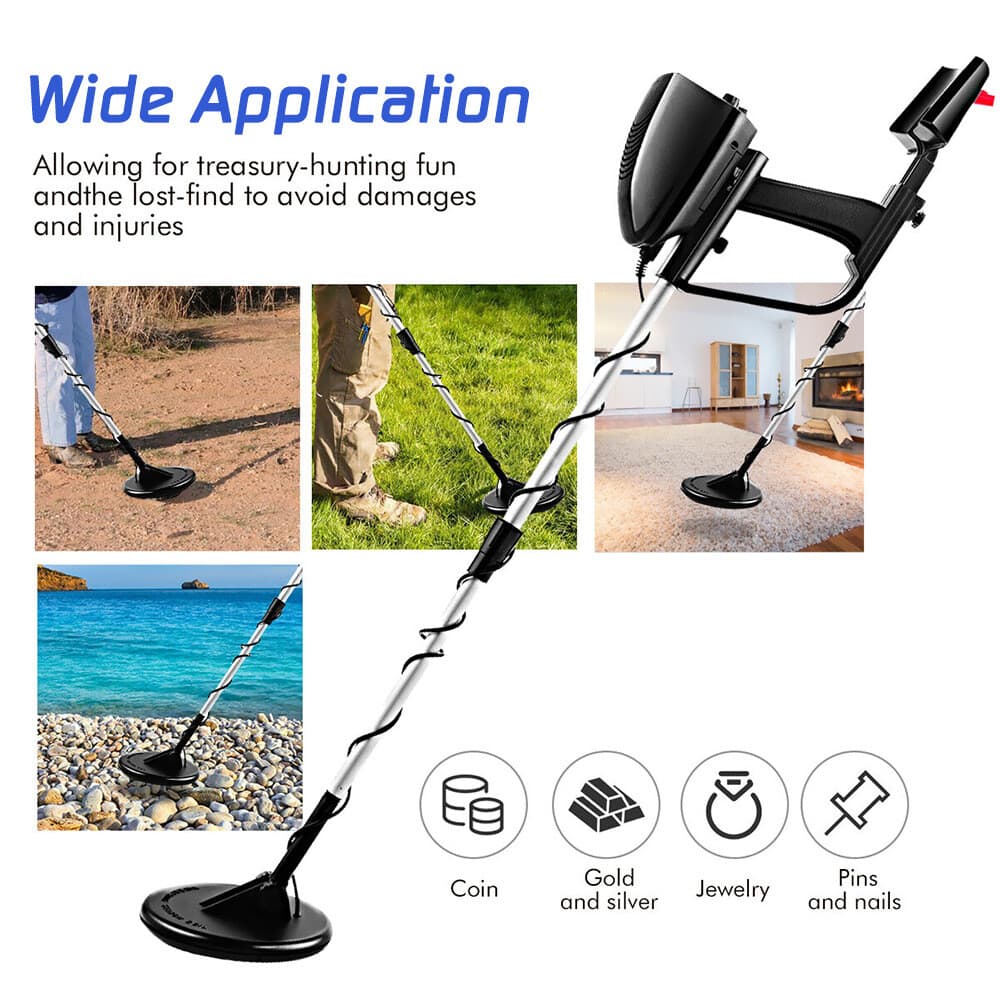 Waterproof LCD Metal Detectors Gold Digger Deep Sensitive Hunter Coil Searcher 2
