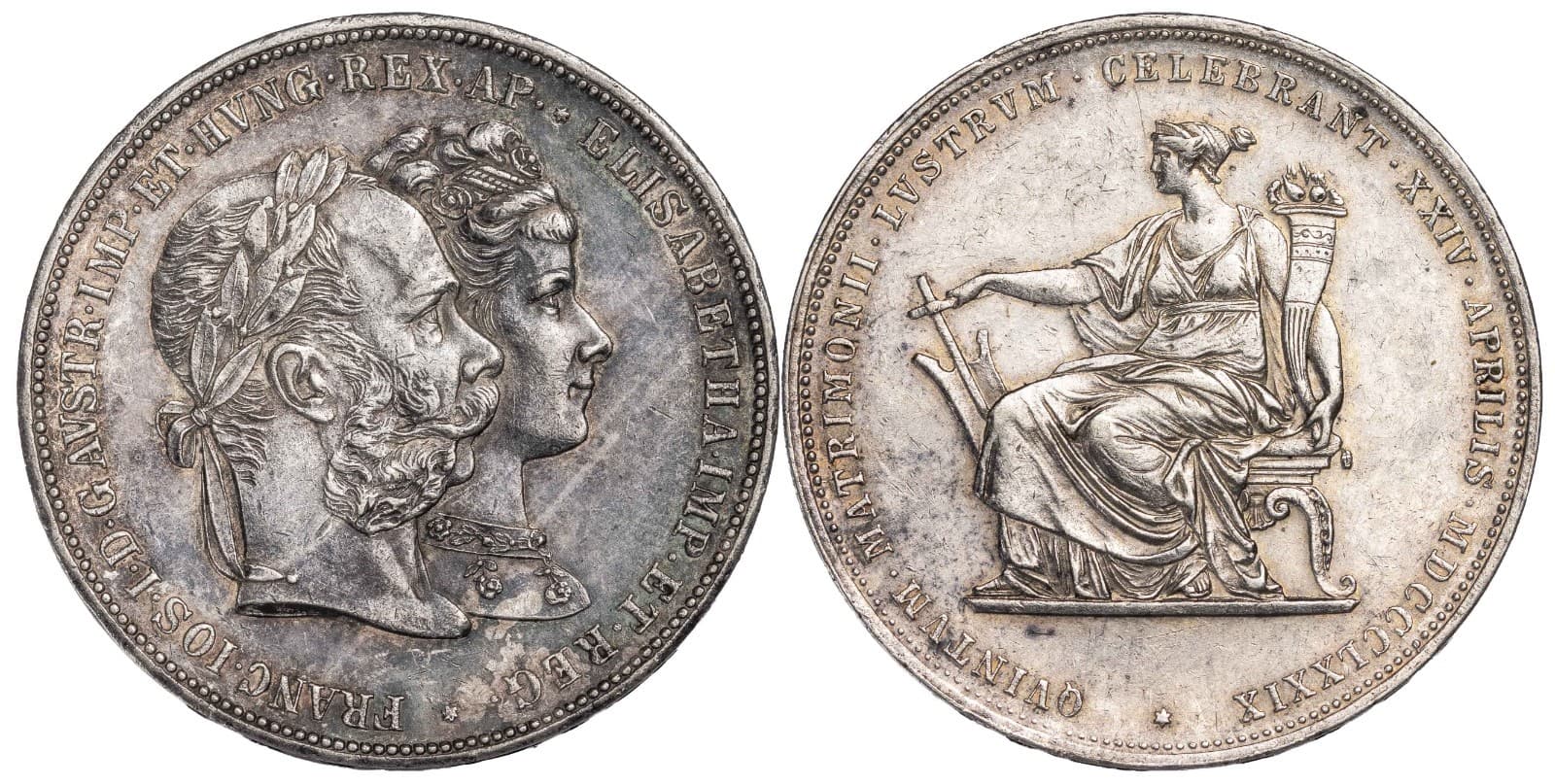 i-501010 Austria 2 Gulden 1879 UNC