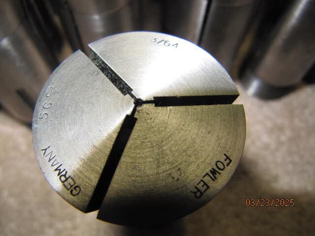 5c collet set used Fowler garmany set of 48 ea 1/64" to 1-1/8" by 64" 6