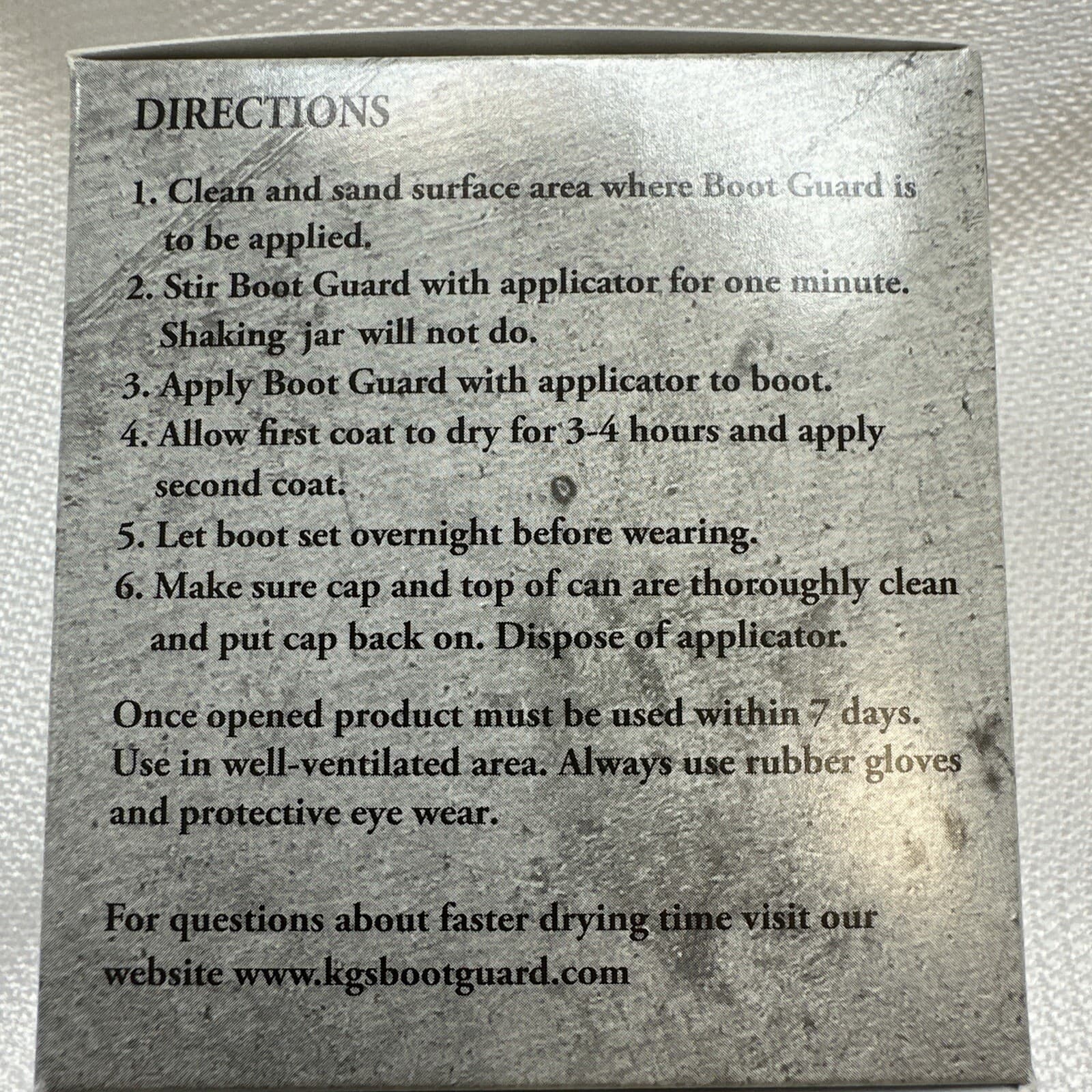 KG'S BOOT GUARD Leather Vinyl Brush-ON Toe Shoe Protector 2oz - BROWN 6