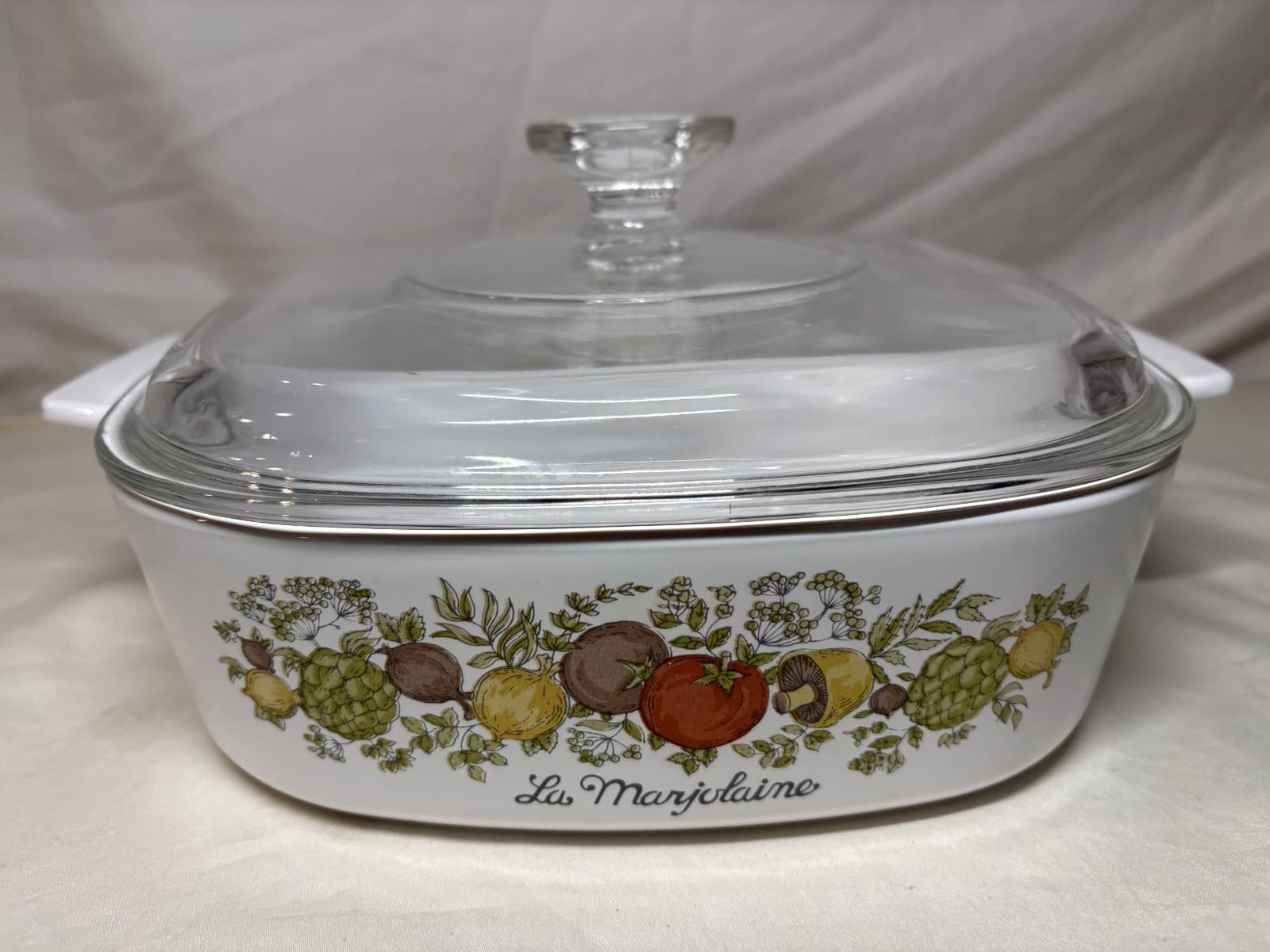 Corning Ware Spice of Life La Marjolaine Casserole A-2-B 2 LITER Pyrex Lid A9C 4