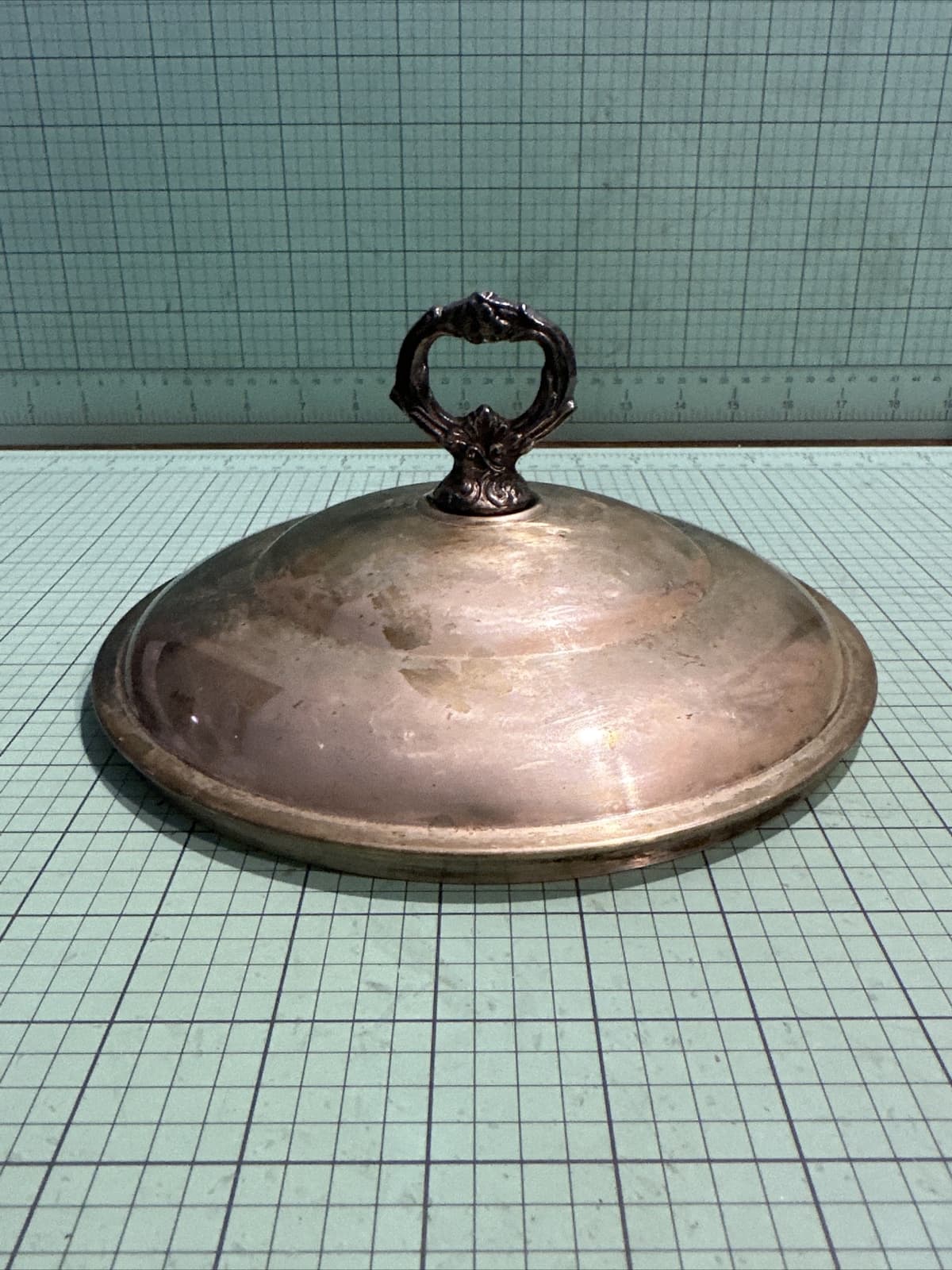 Vintage Silverplate Serving Bowl Lid Only 7.5” BS3