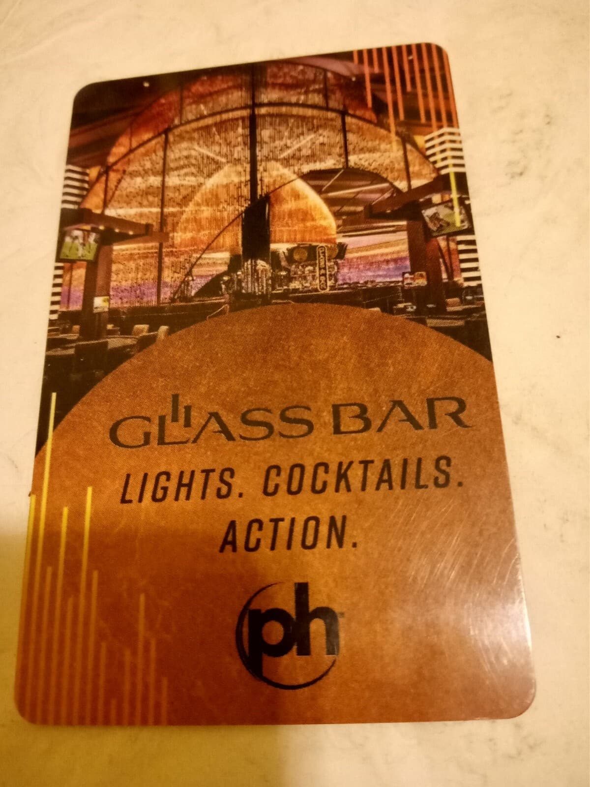 las vegas casino,Planet Hollywood hotel room key Glass Bar