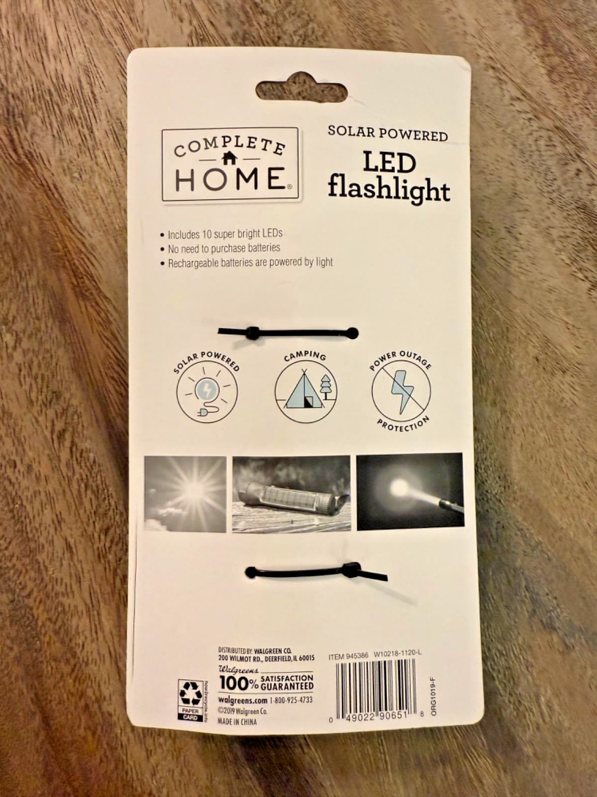 Flashlight Solar LED Ultra Bright,  Solar Powered Light for Camping, Home, NEW 4