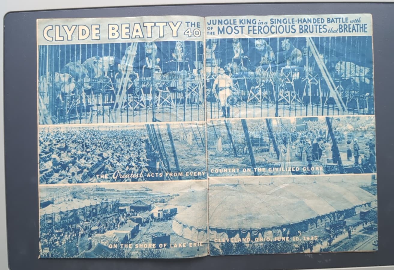 RARE 1936 Cole Bros. Circus w/ Clyde Beatty Souvenir Program Fair Condition  4