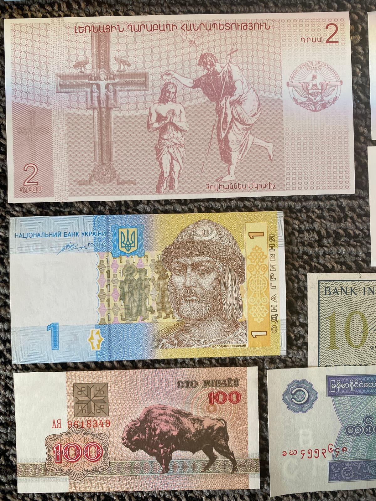 30 DIFFERENT Banknotes UNC Crisp Currency Foreign World Paper Money 5