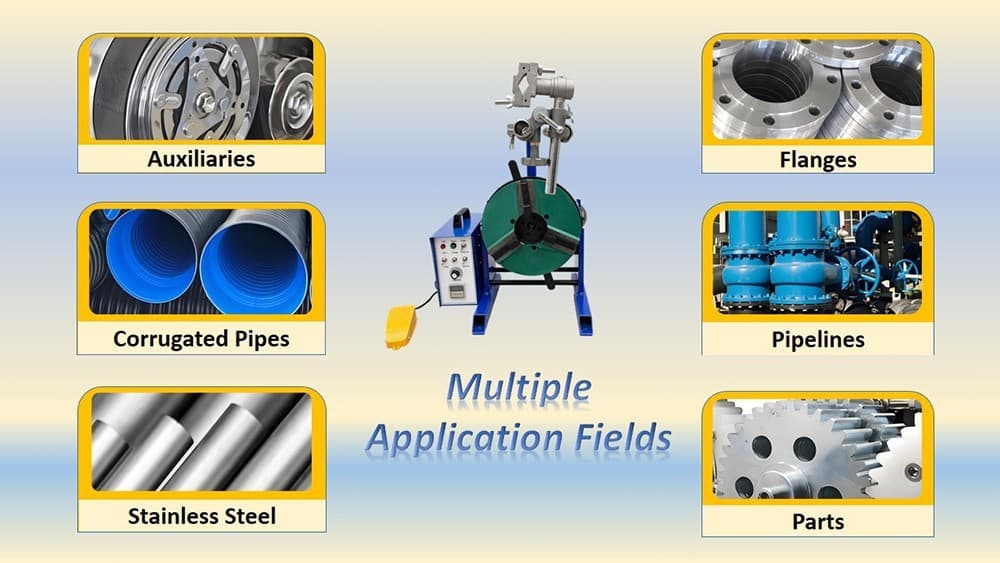 110V Electric Welding Positioner Timing Rotary Welding Positioning Machine 66lbs 3