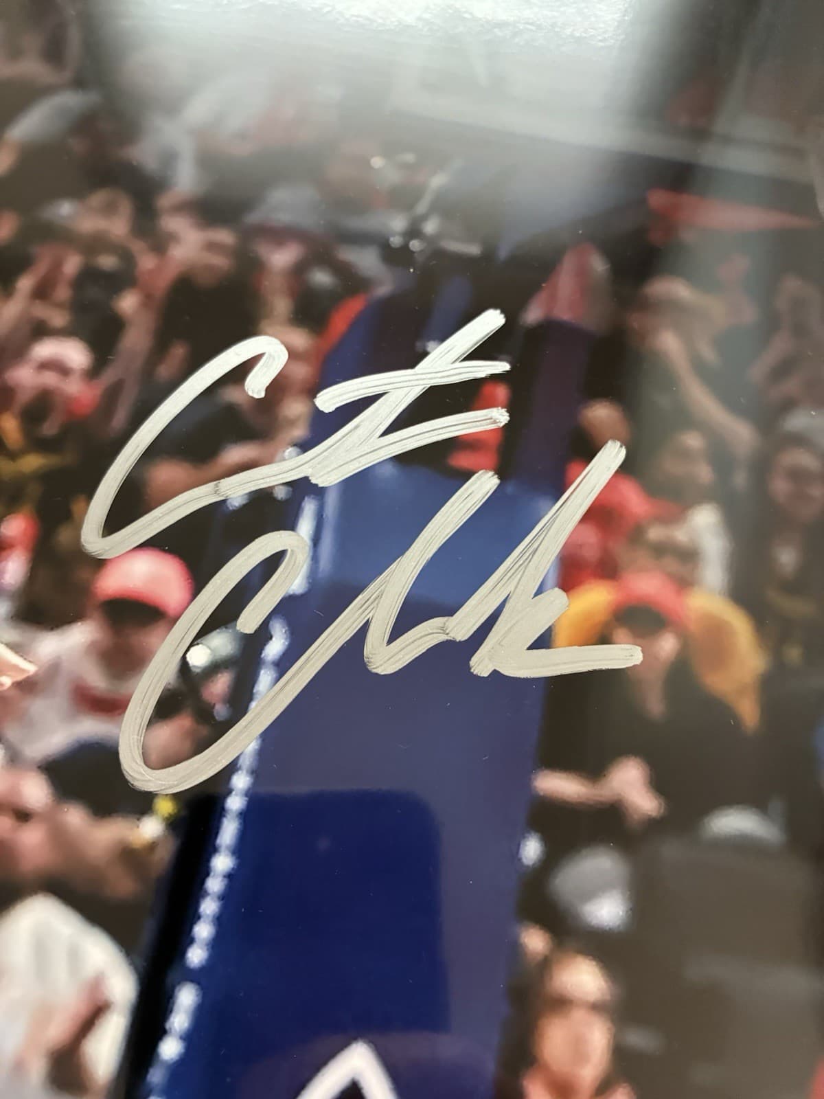 6/122 PANINI  CAITLIN CLARK AUTOGRAPHED 16X20 PHOTOGRAPH Signed 5