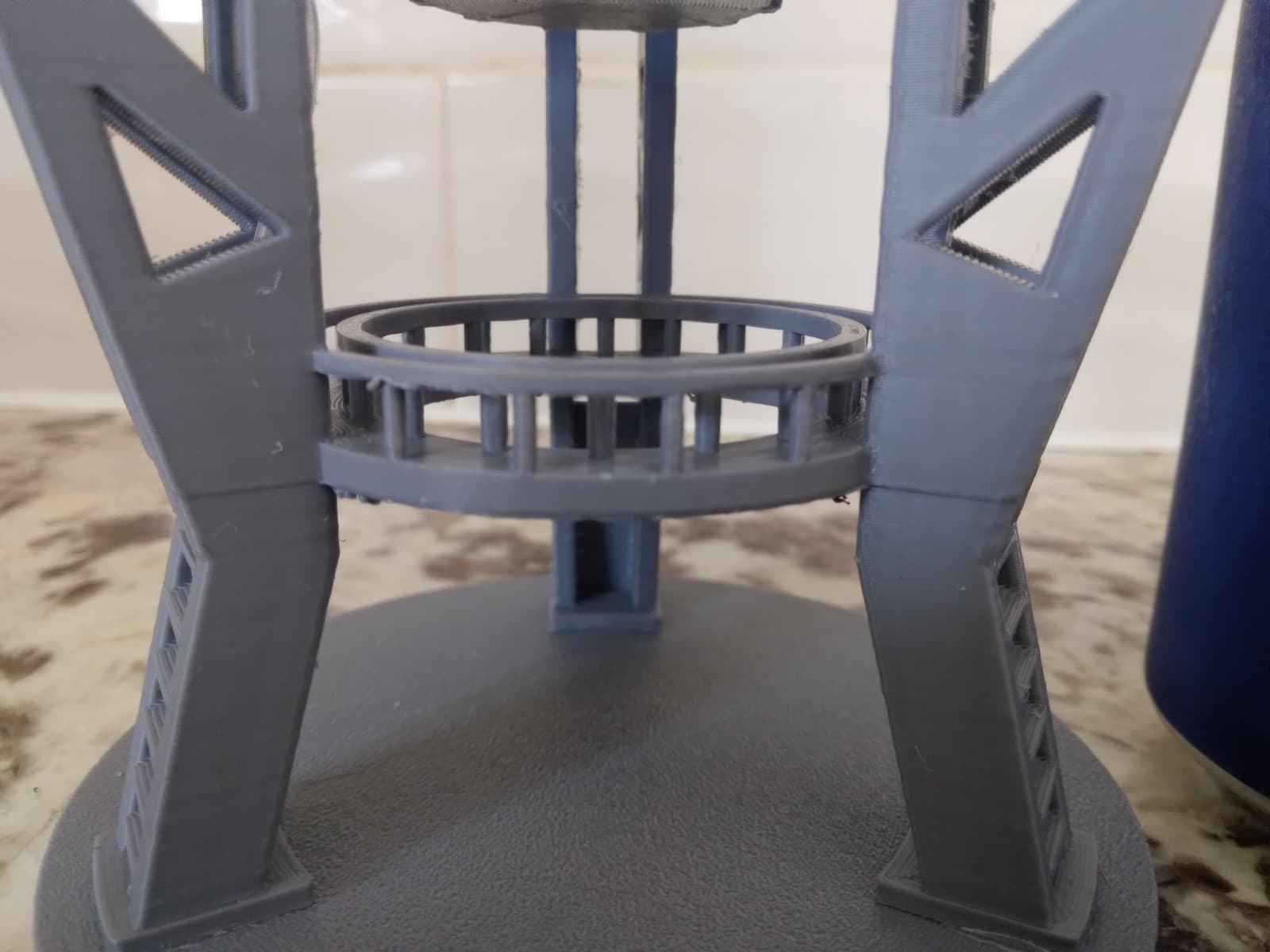 Jupiter 2 Lost In Space Saucer With Lights On Launch Gantry 3d Print.  6