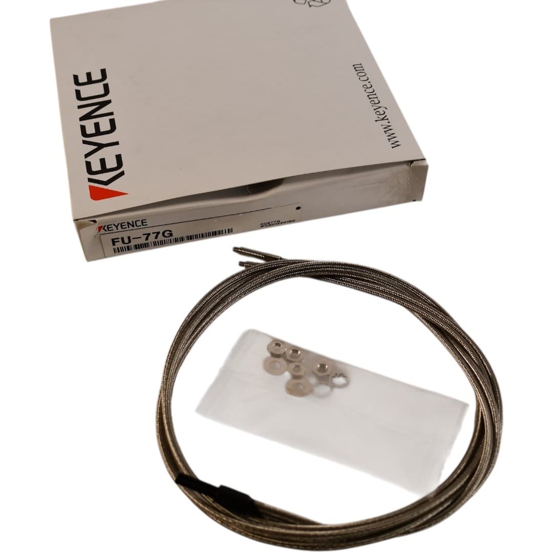 NEW Keyence FU-77TG Fiber Optic Sensor Unit Thrubeam M4 1m 