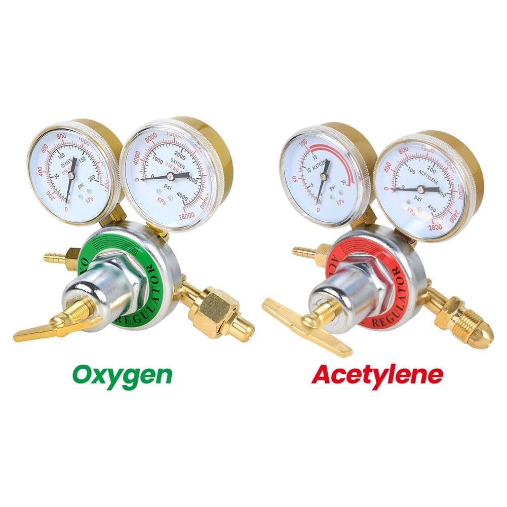 Oxygen Regulator & Acetylene Gas Regulator Victor Welding Cutting Torch Gauge 3
