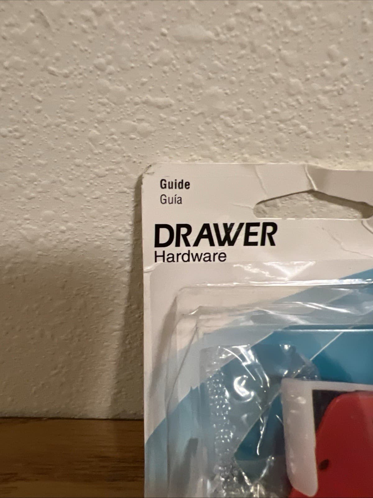 Prime-Line 22486 1/4 In. x 7/8 In., Red Drawer Guide Kit (Single Pack) 2