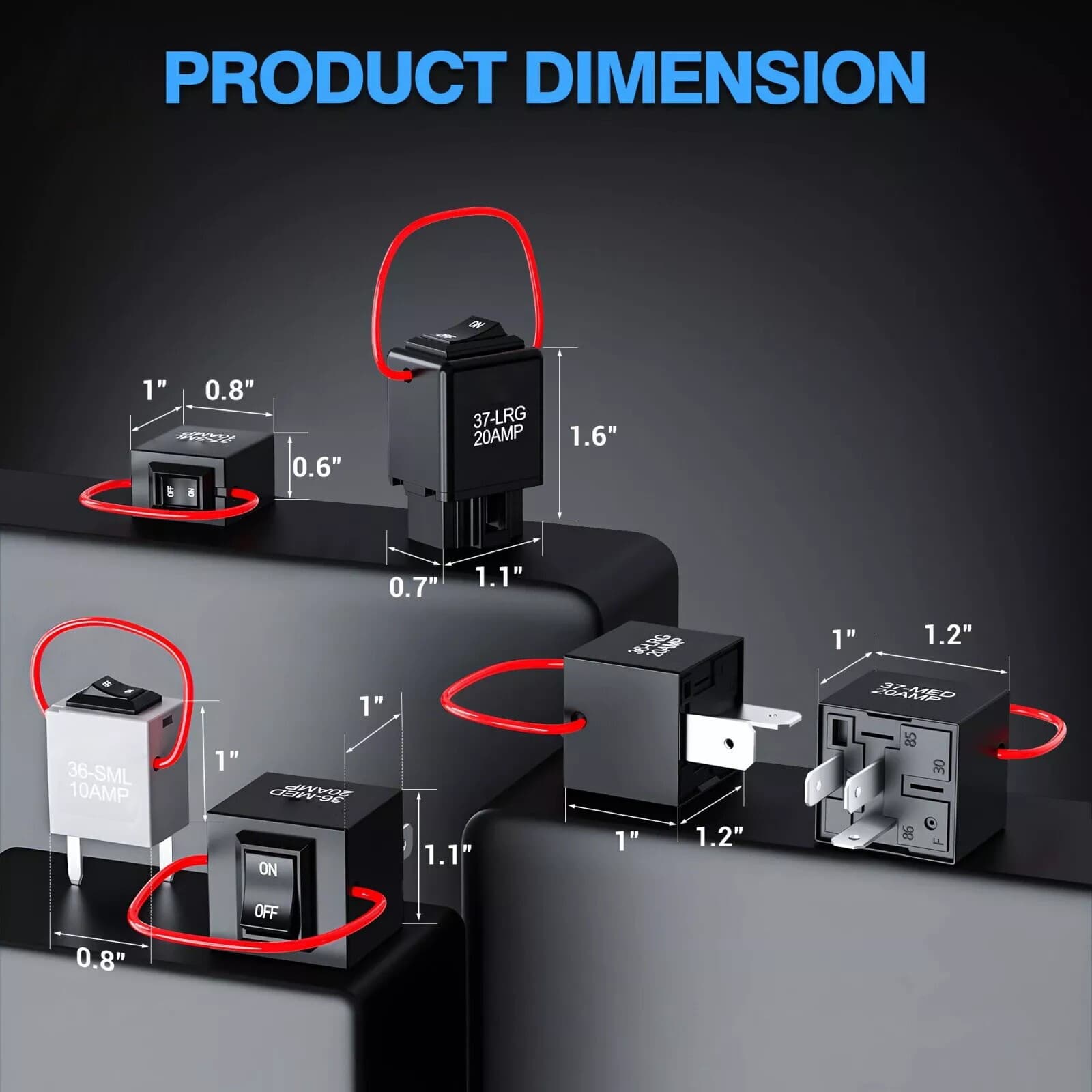 Relay Bypass Switch & Diagnostic Tester 9038A Tester Kit with Amp Loop 6-Pack 2