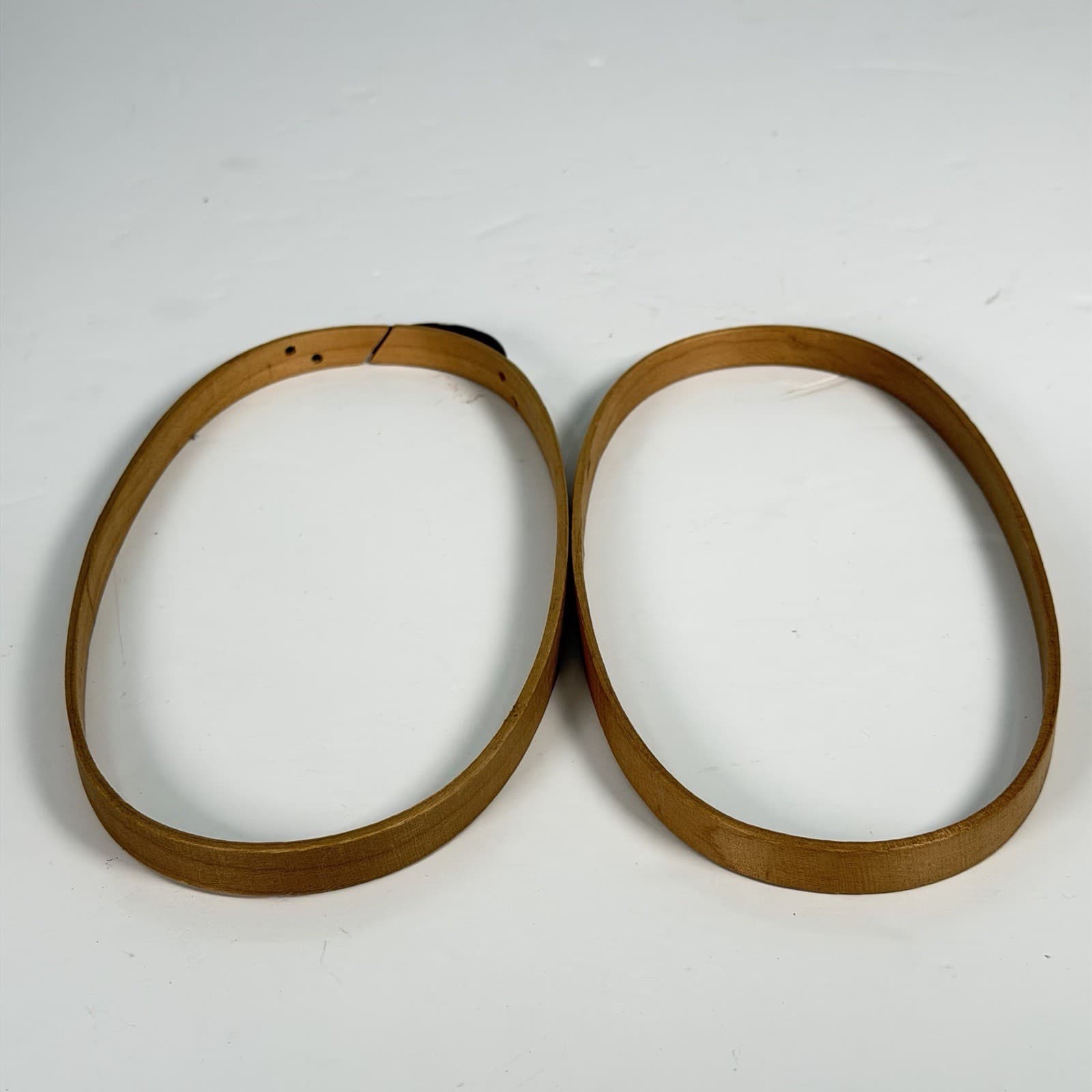 Rare Vtg 9" X 4.75" Oval Princess Wood Embroidery Hoop Bow Spring Tension PAT"D 5