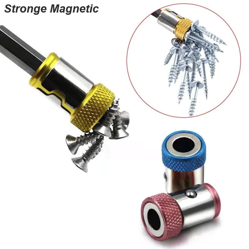 3 pcs Magnetic Ring Screwdriver Bit Holder 1/4" Strong Magnet Adapter Tool - NEW 4