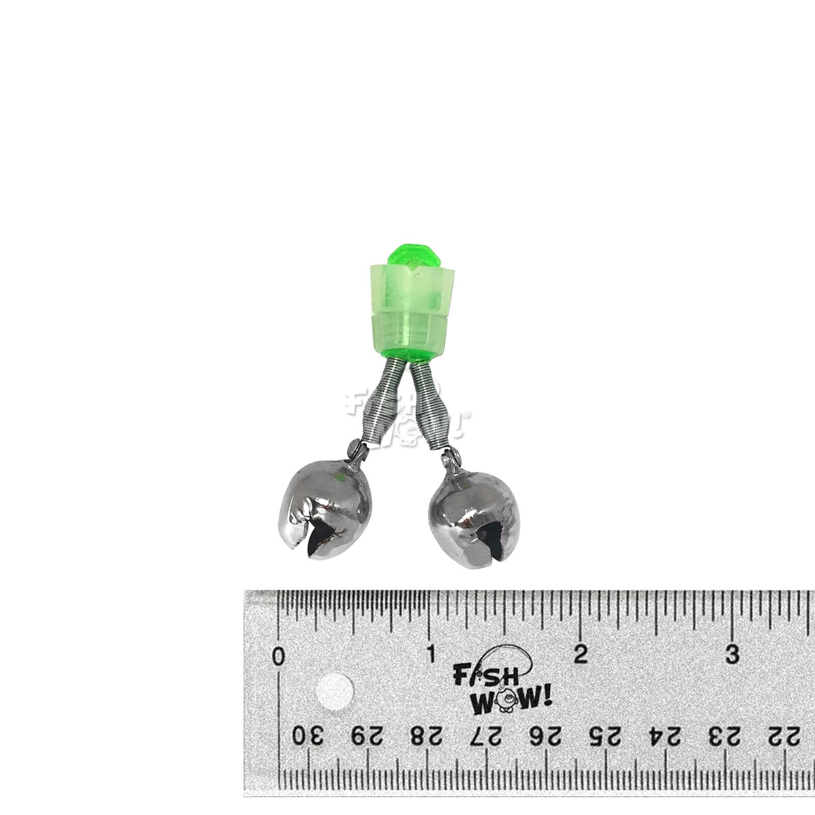 10pcs Fishing Double Bells Alert Clips Bait Lure Bite Alarm Glow Fish WOW! NEW 4