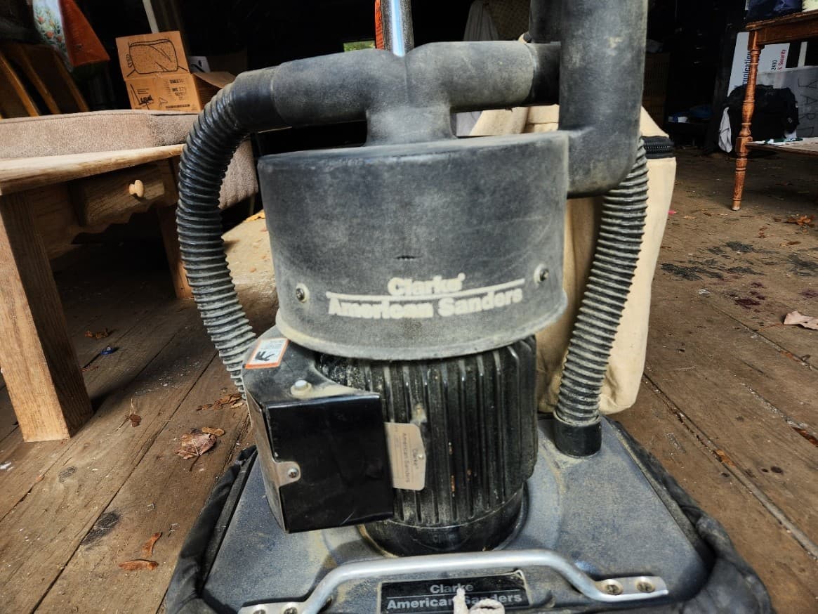 AMERICAN SANDER/CLARKE OBS-18DC Orbital Square Floor Sander, Buff, Pre Owned. 2