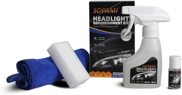Automotive Headlight Restoration Kit Oxidized and Yellowed Automotive -FREE SHIP 4