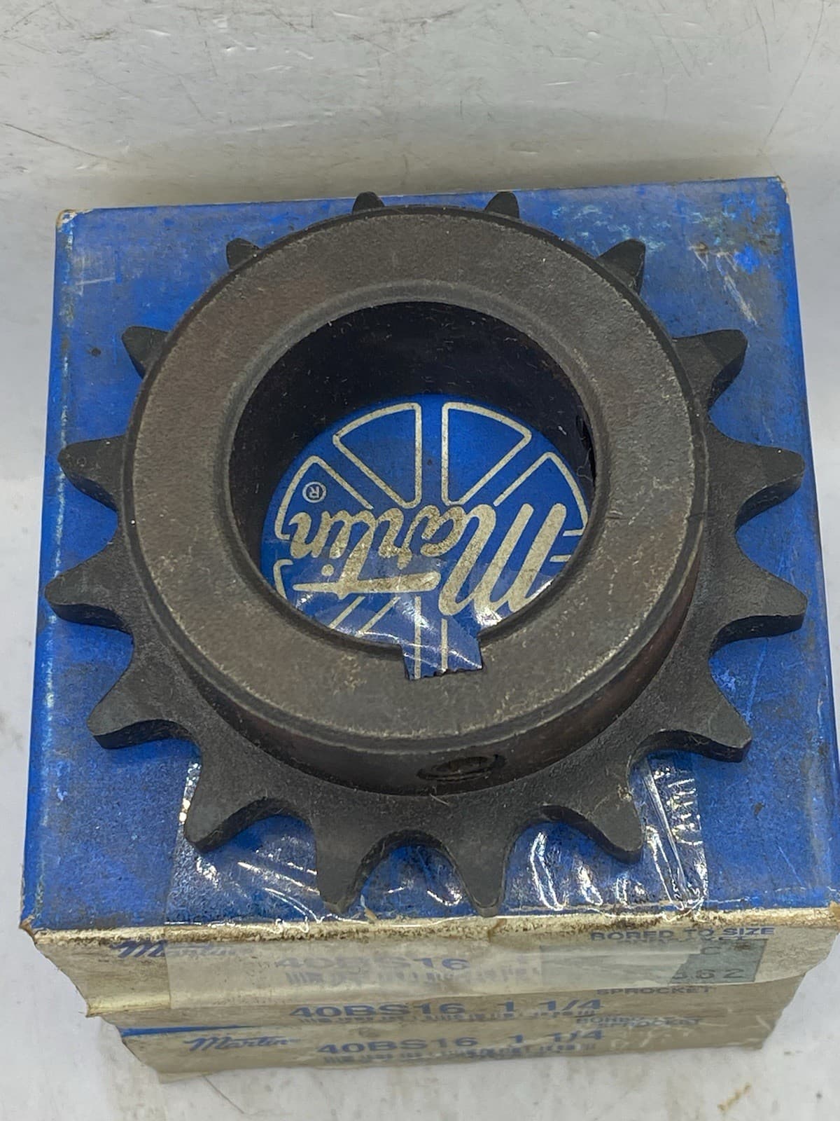 Lot Of 3 MARTIN 40BS16 1 1/4 SPROCKET ANSI #40 16 TEETH 1 1/4" BORE 1/4" 2