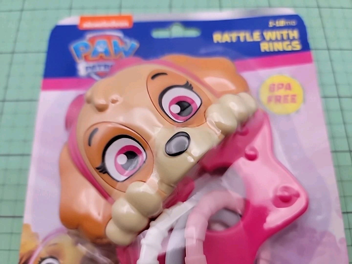 Nickelodeon Brand: Paw Patrol Pink Dog Baby Rattle w/ Rings, New & Free Shipping 6