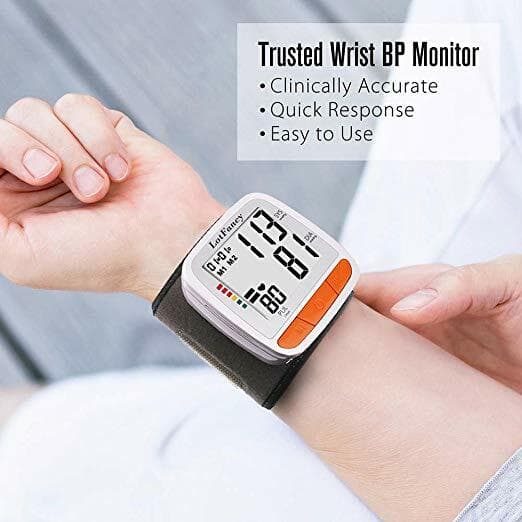 Automatic Wrist Blood Pressure Monitor BP Cuff Gauge Heart Rate Machine Tester 4