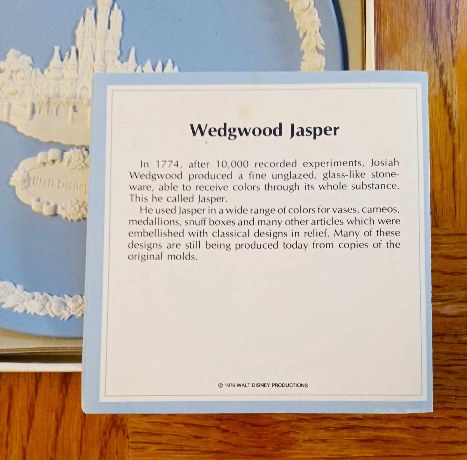 Vintage WEDGWOOD CINDERELLA CASTLE PLATE 1976 with Box Walt Disney Limited RARE 6