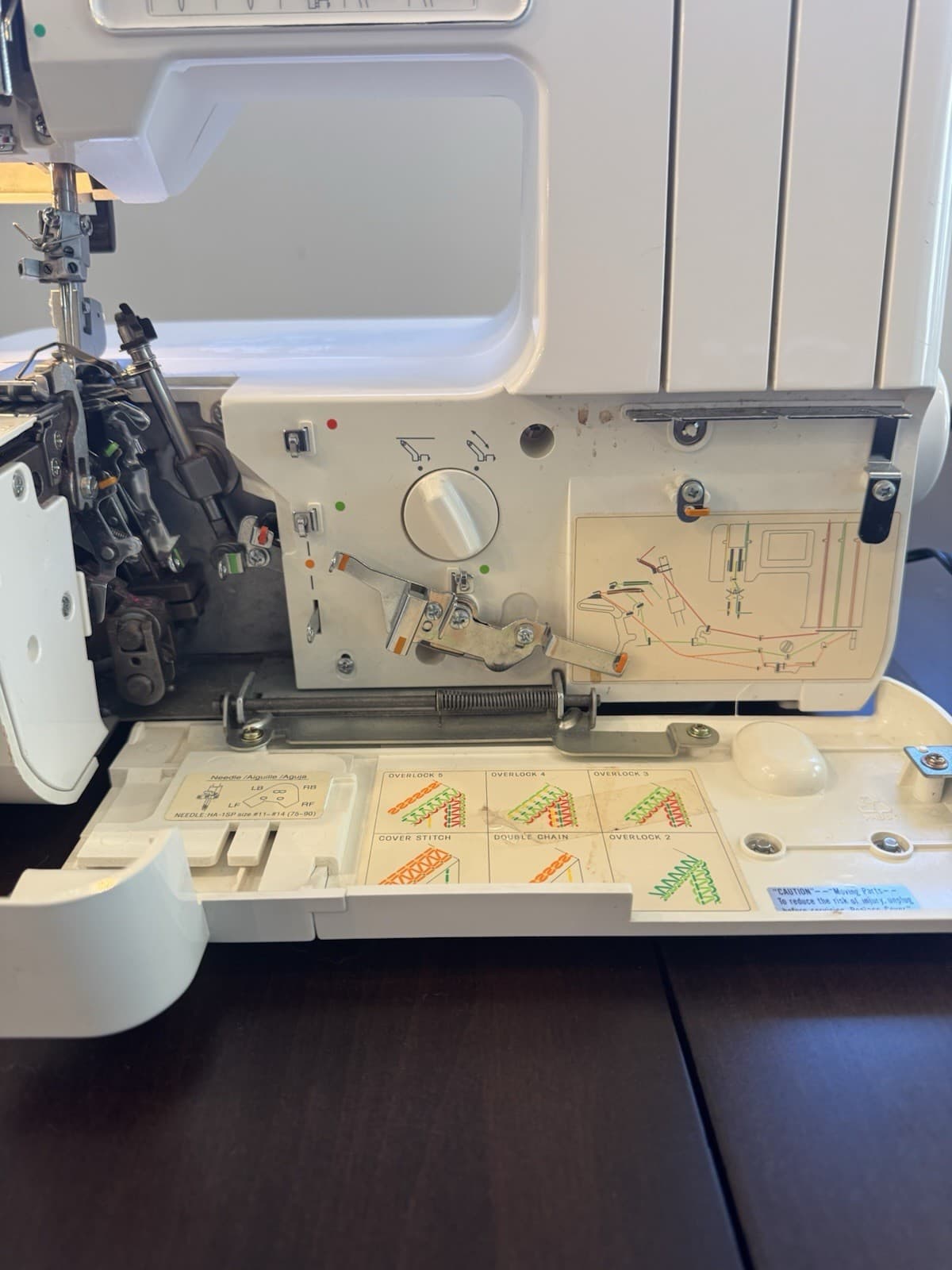 Janome 5 Thread Serger Compulock 888 Memory Craft owners Cord And Foot Pedal 3