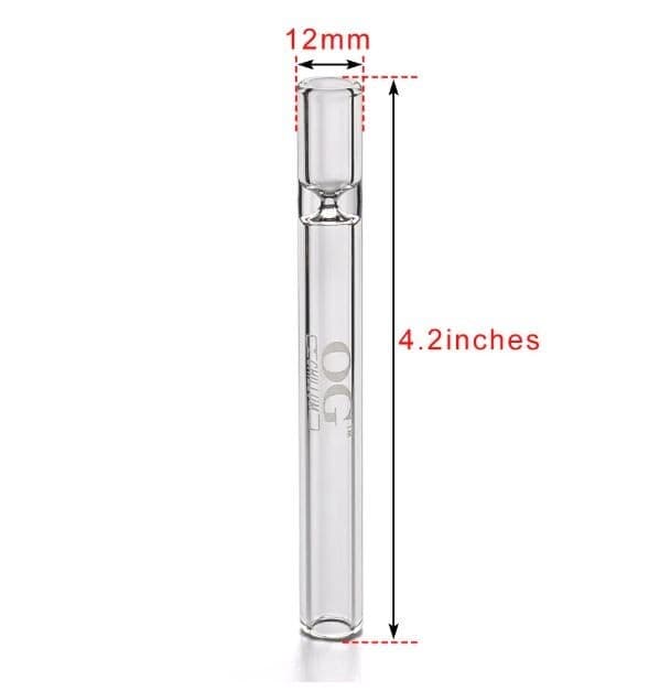 10 Pack OG Chillum 4” One Hitters – USA Made Premium Glass Smoking Pipes 2