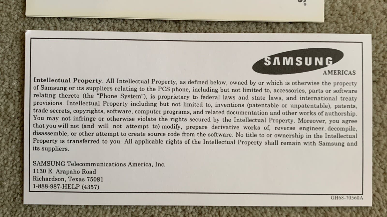 Vintage Samsung SCH-3500 User Guide, Accessory Guide, Quick Reference Guide MINT 5