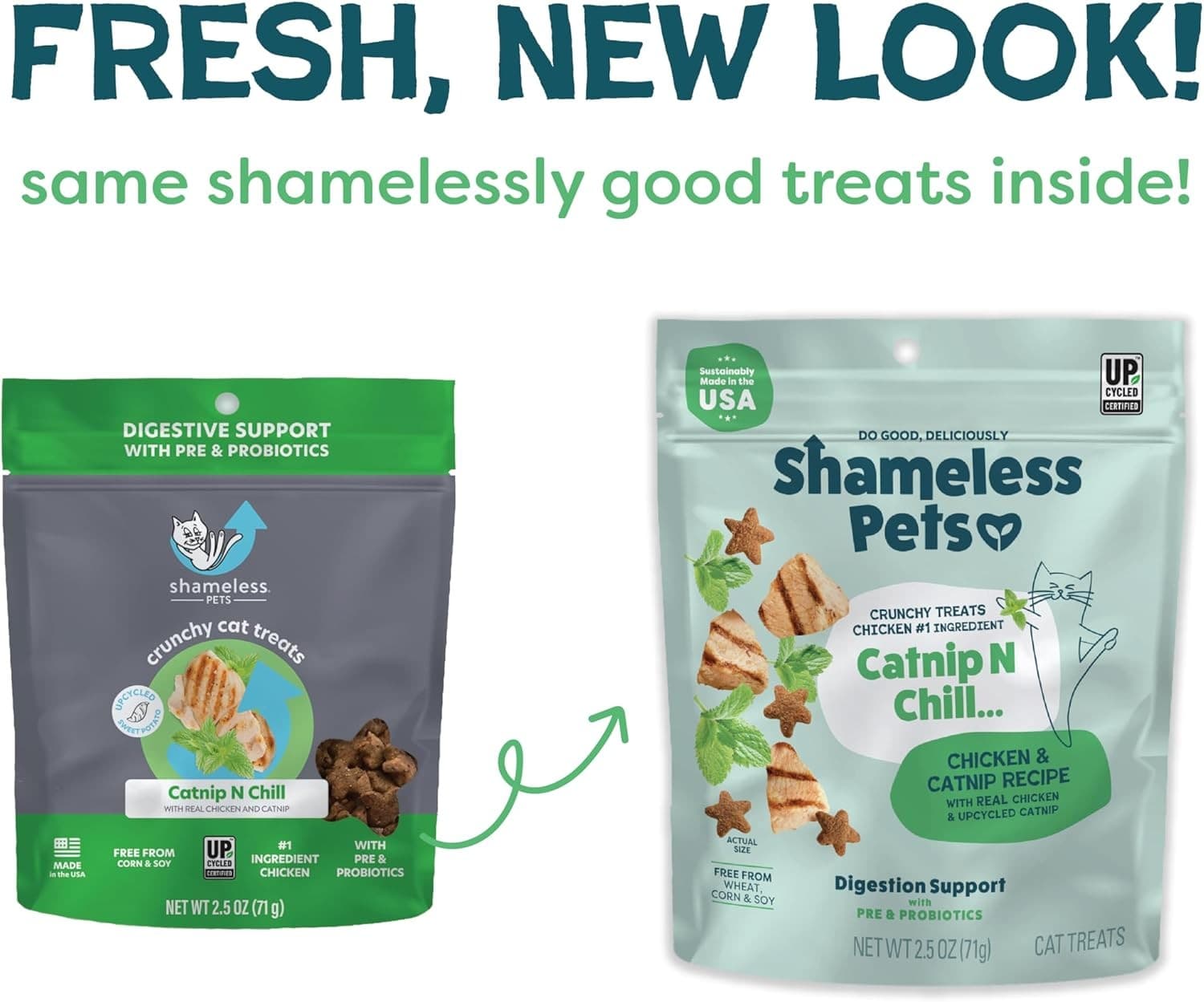 Crunchy Cat Treats - Catnip Treats for Cats with Digestive Support, Natural Ingr 2