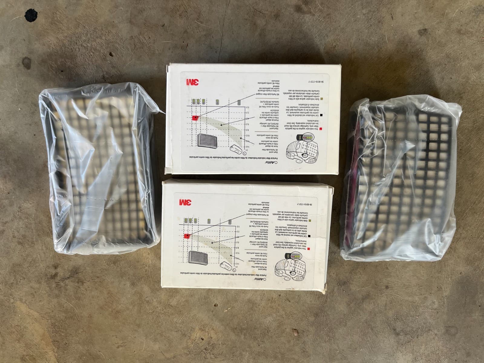 Lot of TWO (2) each 3M Adflo filters 15-0199-99 PAPR Welding 6737735 NIOSH HE