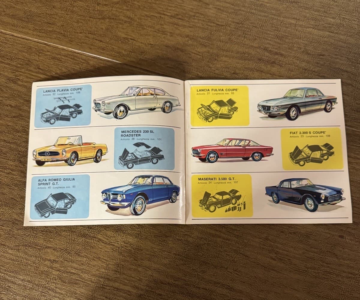 VINTAGE RARE MERCURY MADE IN ITALY DIECAST TOYS CATALOG MICROMINIATURE METALLO. 3