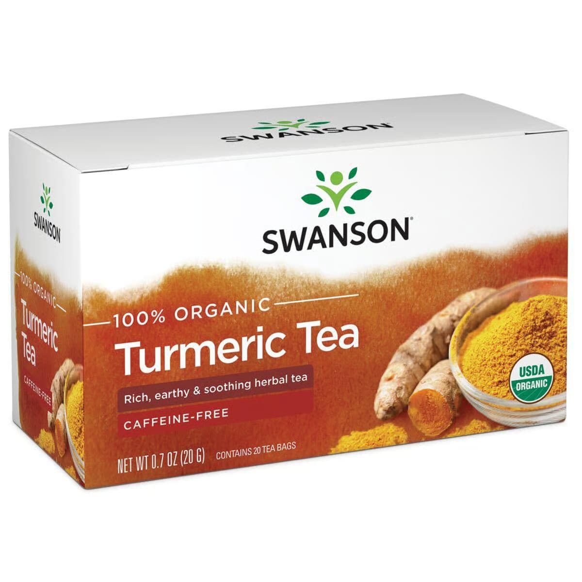 Swanson 100% Organic Turmeric 20 Tea Bag(s)