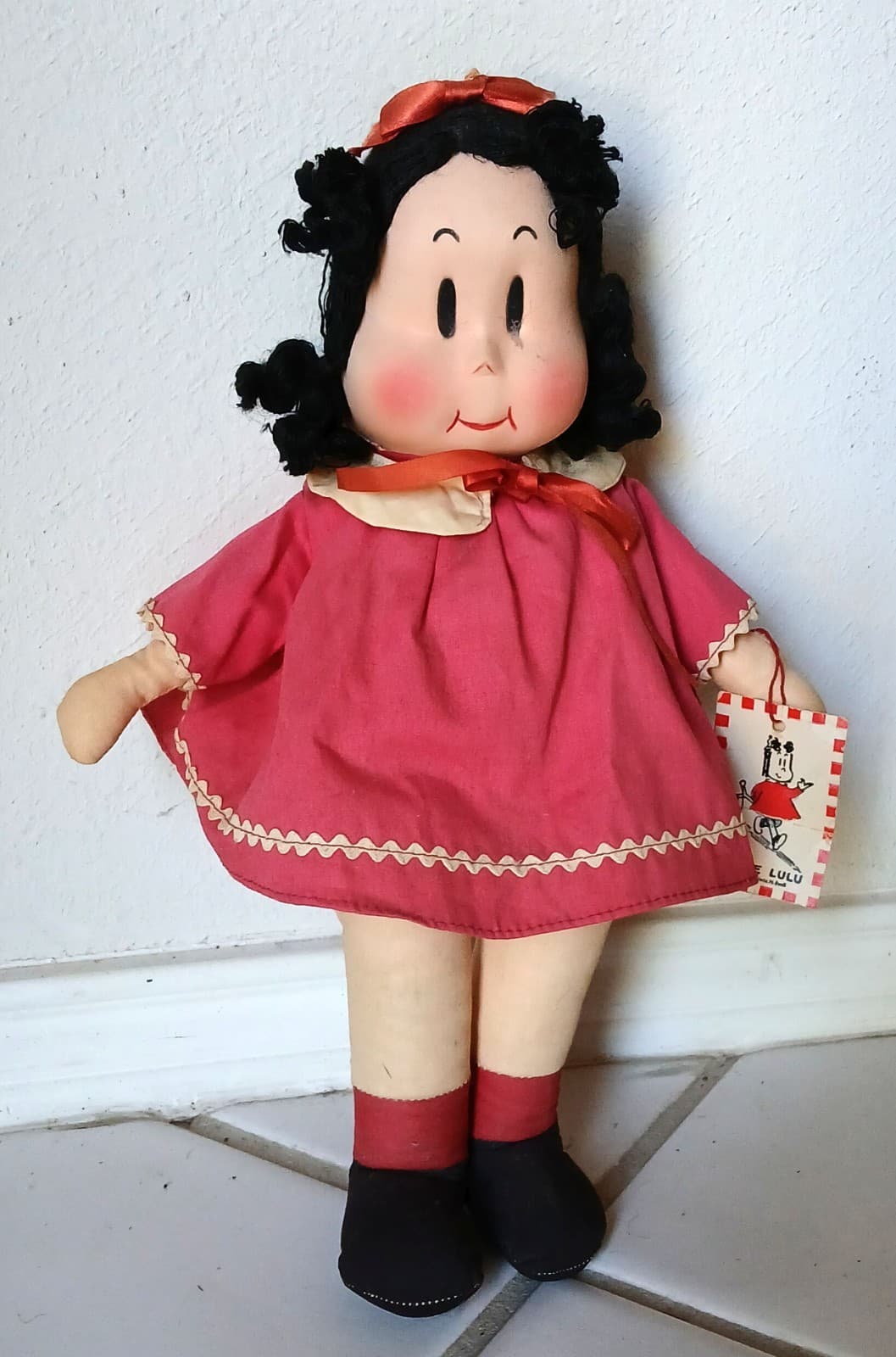 Vintage Little Lulu Doll Marge Georgene w/ Tag 15" Inches Tall