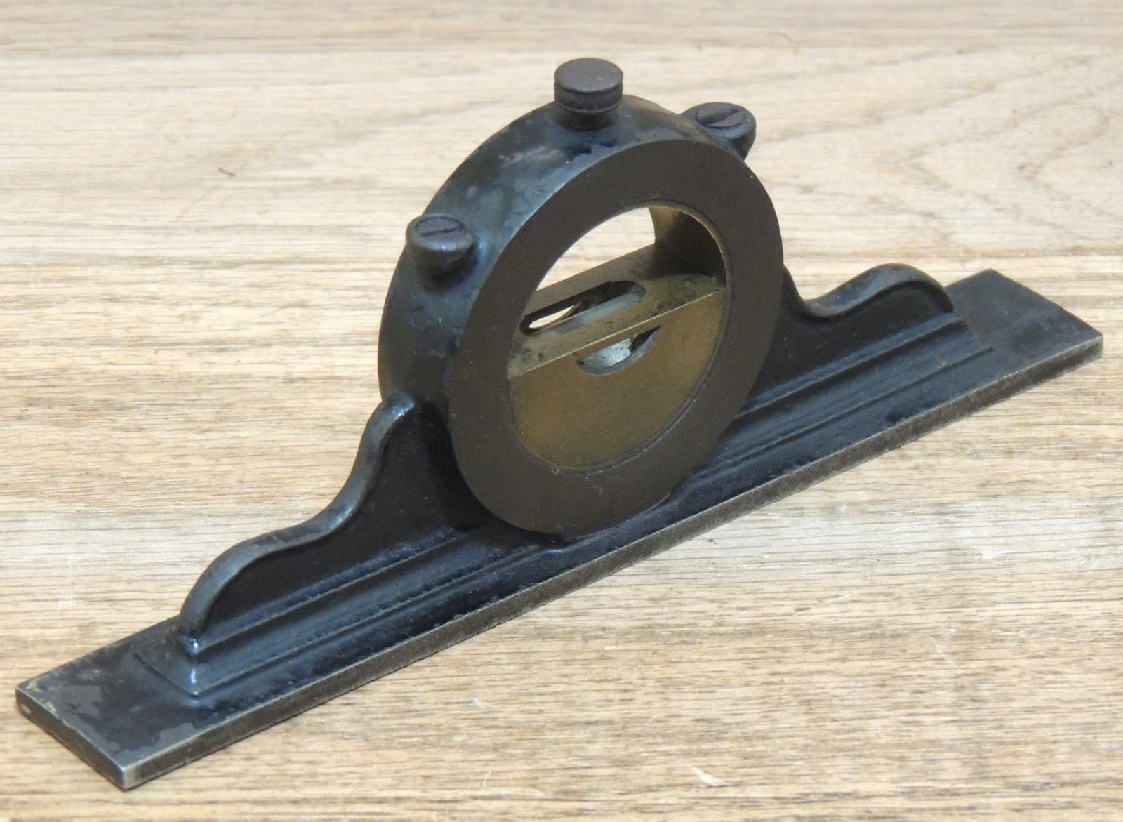 1867 PATENT 6” DAVIS LEVEL & TOOL Co. MANTLE CLOCK INCLINOMETER LEVEL-ANTIQUE 2